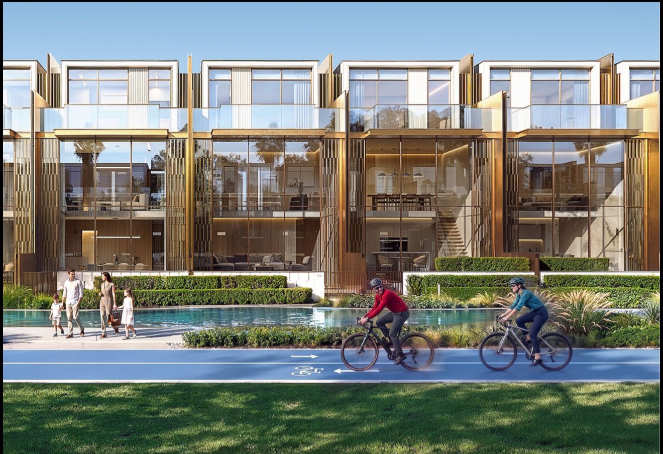 Townhouse exterior facade