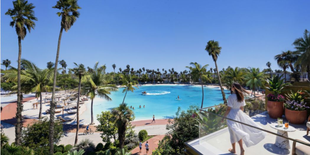 Crystal lagoon beach